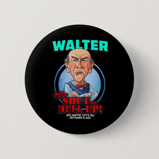 Walter Atlantic City Ronde Button 5,7 Cm (Voorkant)