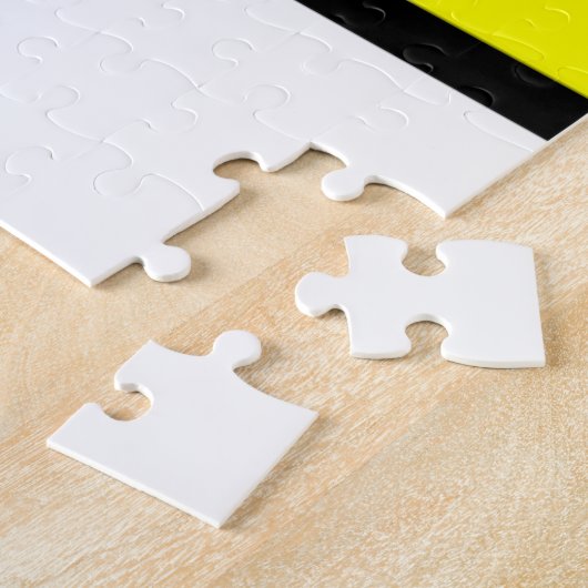 Walter bevindt zich in een Piet Mondrian Legpuzzel (Zijkant)