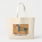 Walter Bone Shirt :  Oude manier van reizen Grote Tote Bag (Voorkant)