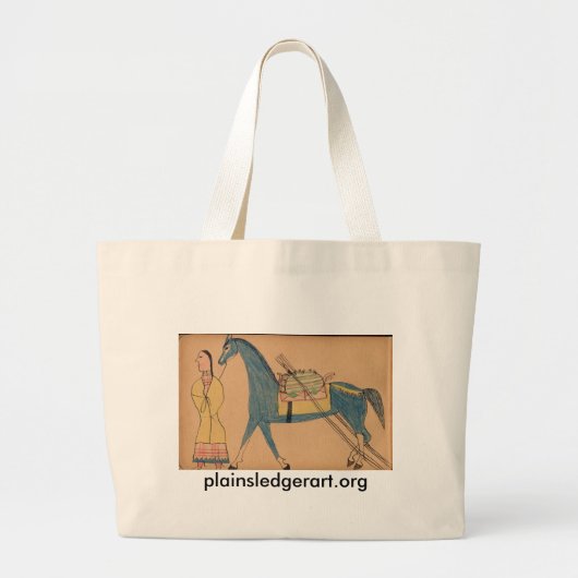 Walter Bone Shirt :  Oude manier van reizen Grote Tote Bag (Voorkant)