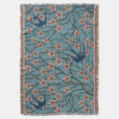 Walter Crane Almond Blossom & Swallow Deken (Voorkant Verticaal)