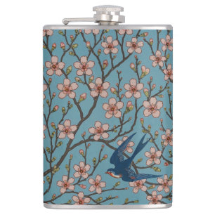 Walter Crane Almond Blossom & Swallow Heupfles