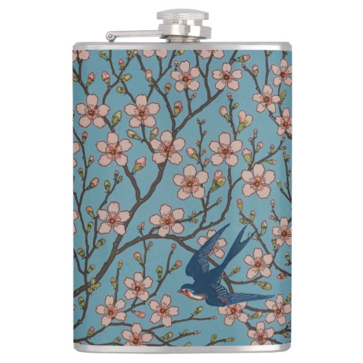 Walter Crane Almond Blossom & Swallow Heupfles (Voorkant)