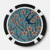 Walter Crane Almond Blossom & Swallow Poker Chips (Achterkant)