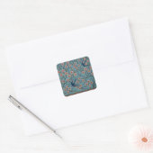 Walter Crane Almond Blossom & Swallow Vierkante Sticker (Envelop)