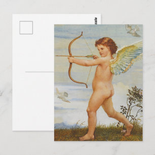 Walter Crane Antieke Cupido met Boog Kunst Briefkaart