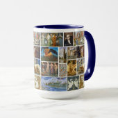 Walter Crane Art Nouveau Gallery Collage Large Mok (Voorkant rechts)