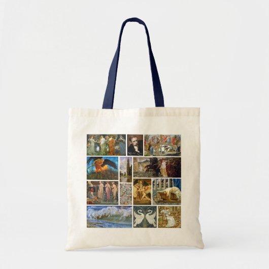 Walter Crane Art Nouveau Gallery Collage Tote Bag (Voorkant)