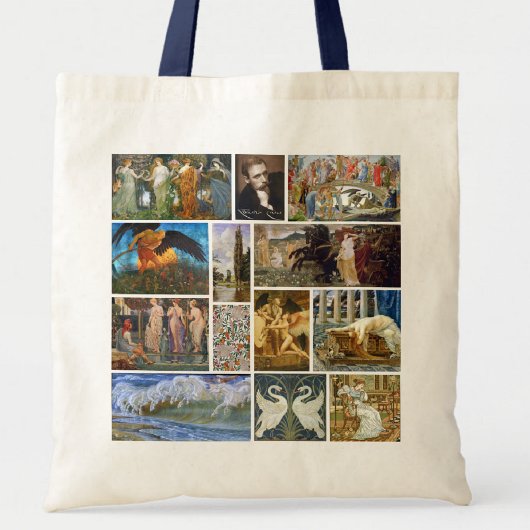 Walter Crane Art Nouveau Gallery Collage Tote Bag