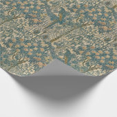 Walter Crane  Art Nouveau Macaw Pattern Cadeaupapier (Hoek)