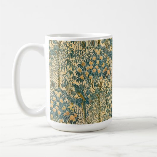 Walter Crane -  Art Nouveau Macaw Pattern Koffiemok (Links)