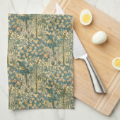 Walter Crane - Art Nouveau Macaw Pattern Theedoek (Quarter Fold)