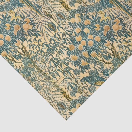 Walter Crane - Art Nouveau Macaw Pattern Tissuepapier (Detail)