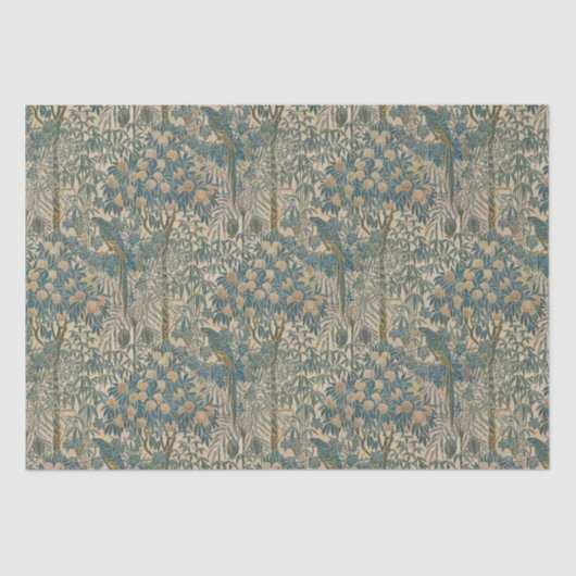 Walter Crane Art Nouveau Macaw Pattern Tissuepapier (Voorkant)