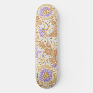 Walter Crane Arts and Crafts Paarse Bloemkunst Persoonlijk Skateboard