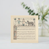 Walter Crane Baa Baa Zwarte Schaap Kindeerversje (Staand voorkant)