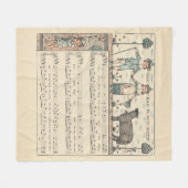 Walter Crane Baa Baa Zwarte Schaap Kindeerversje Fleece Deken (Voorkant (Horizontaal))