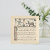 Walter Crane Baa Baa Zwarte Schaap Kindeerversje Kaart (Staand voorkant)