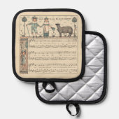 Walter Crane Baa Baa Zwarte Schaap Kindeerversje Pannenlap (Voorkant / Achterkant)