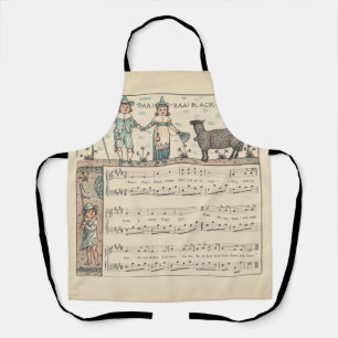 Walter Crane Baa Baa Zwarte Schaap Kindeerversje Schort