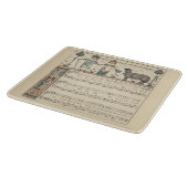 Walter Crane Baa Baa Zwarte Schaap Kindeerversje Snijplank (Hoek)