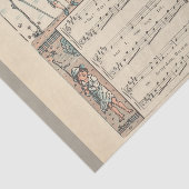 Walter Crane Baa Baa Zwarte Schaap Kindeerversje Tissuepapier (Detail)