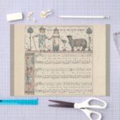 Walter Crane Baa Baa Zwarte Schaap Kindeerversje Tissuepapier (Craft)