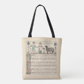 Walter Crane Baa Baa Zwarte Schaap Kindeerversje Tote Bag (Achterkant)