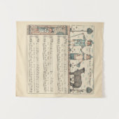 Walter Crane Baa Baa Zwarte Schaap Kindeerversje Wandkleed (Voorkant (horizontaal))
