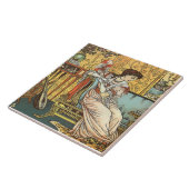Walter Crane Beauty & Beast Repro Beauty Tile Tegeltje (Zijkant)