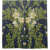 Walter Crane Berried Branches with White Lilies Douchegordijn (Voorkant)