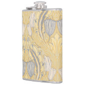 Walter Crane Blauw Witte Tulpen & Acanthus Heupfles (Links)