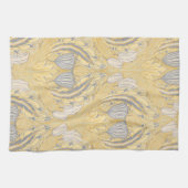 Walter Crane Blauw Witte Tulpen & Acanthus Theedoek (Horizontaal)