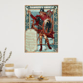 Walter Crane Columbia's Courtship The Norseman Poster (Keuken)