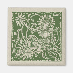 Walter Crane Daisy Tegel Magneet