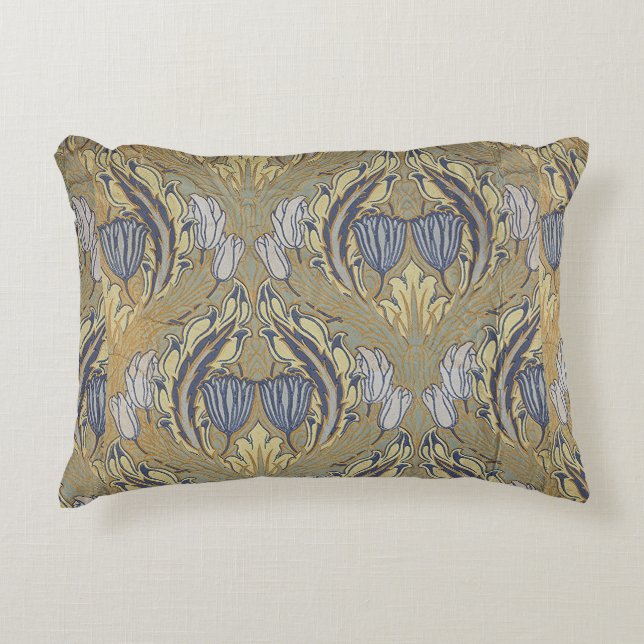  Walter Crane Decorative Art Tulip Accent Kussen (Voorkant)