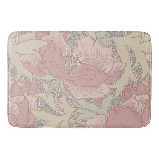 Walter Crane Flowers Bath Mat (Voorkant)