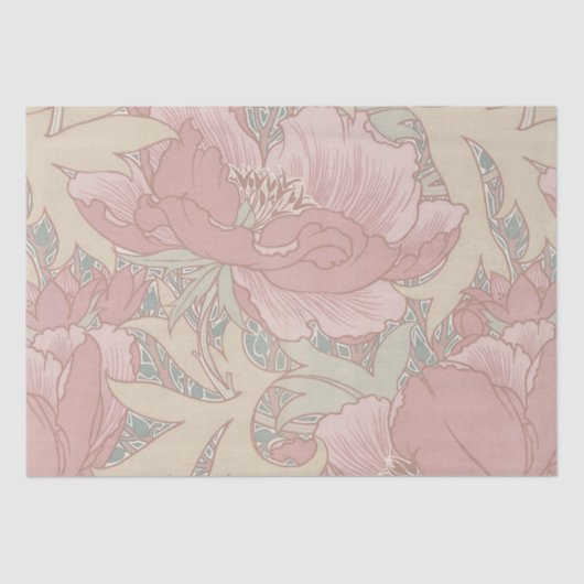 Walter Crane Flowers Tissue Paper Tissuepapier (Voorkant)