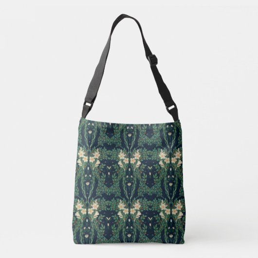 Walter Crane "Francesca" Botanical Crossbody Tas (Achterkant)