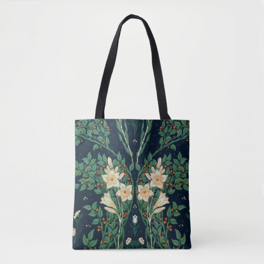 Walter Crane "Francesca" Botanical Tote Bag (Voorkant)