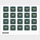 Walter Crane "Francesca" Botanisch Vierkante Sticker (Vel)