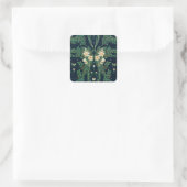 Walter Crane "Francesca" Botanisch Vierkante Sticker (Tas)