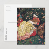 Walter Crane - Het Beauty en het Beest Briefkaart (Voorkant / Achterkant)