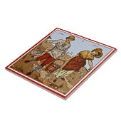 Walter Crane "Jack & Jill" c1890 Repro Tile Tegeltje (Zijkant)