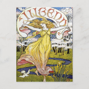 Walter Crane "Jugend" Art Nouveau Briefkaart