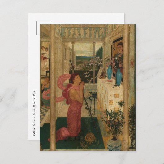 Walter Crane - Liefdesaltaar Briefkaart (Voorkant / Achterkant)