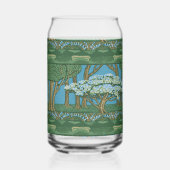 Walter Crane May Tree Wallpaper Green Blue Blikvorm Glas (Voorkant)