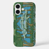 Walter Crane May Tree Wallpaper Green Blue Case-Mate iPhone Case (Achterkant)