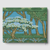 Walter Crane May Tree Wallpaper Green Blue Gastenboek (Achterkant)