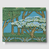 Walter Crane May Tree Wallpaper Green Blue Gastenboek (Voorkant)